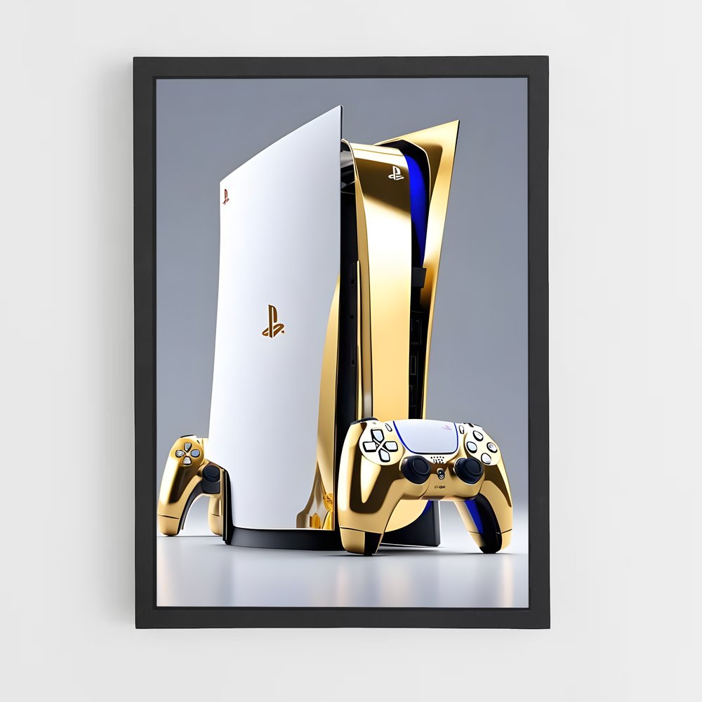 Poster PlayStation Gold Rush – affiche Consoles (vue 2)